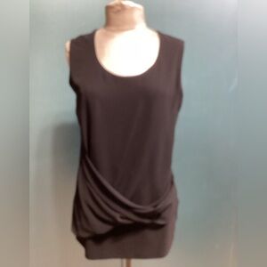 New Joseph ribkoff black drapes top